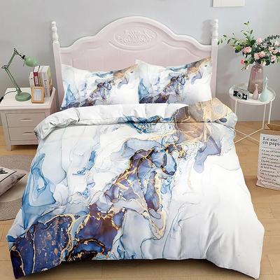 Set Letto in Marmo Misura King/Queen, Copripiumino Marmo Grigio Oro Uomini Adulti Arte Astratta Moderna Tie Dye Gotico Copripiumino Morbido
