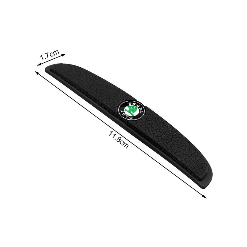 4pcs Car Door Anti-Collision Strip Rearview Mirror Protection Sticker for Skoda Fabia Kodiaq Kamiq Superb Yeti Octavia Enyaq Rapid Karoq Derivati