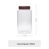ZISIZ Threaded Glass Food Storage Jar