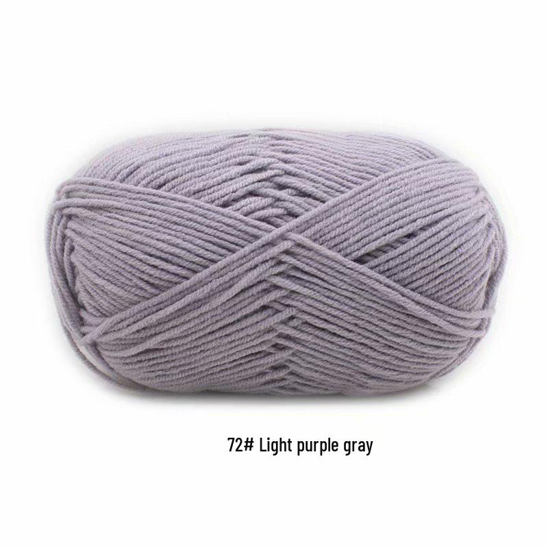 4-Ply Milk Cotton Yarn for DIY Baby Scarf & Blanket Knitting