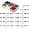 1800/510Pcs Ball-shape Push Pin Map Pins Cork Board Tacks Multicolored Quilting Positioning Pin for Sewing Dressmaking
