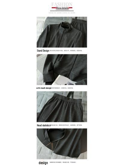 Set din două piese în stil sportiv european, hanorac și pantaloni cu picior larg pentru femei - Reducere vârstă, Casual, Primăvară/Toamnă