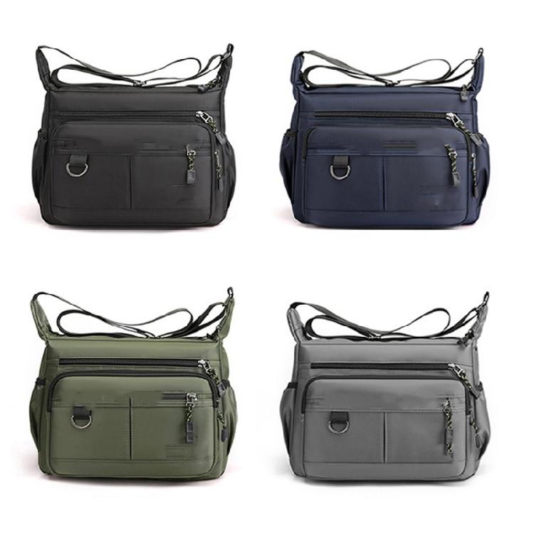 Oxfords Toted Bag for Men Shoulder Crossbody Handbag with Multi Pockets Zipper for Work Office Travel and Daily Use