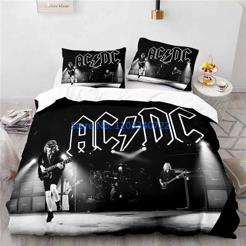 Australia AC DC Music Brand Bedding Set Printed Duvet Cover Set 3D Print Comforter Cover Bedclothes for Boy Girl Sets Decor
