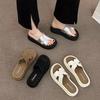 Silver platform cool slippers women's summer wear new with skirt beach sandals women's versatile one-word drag