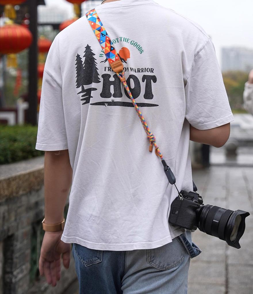 Series Camera Durable and Lightweight Available In 6 Shoulder Neck Compatible with DSLR and Mirrorless Cameras Rainbow [leofoto] L-CS Strap, Design,