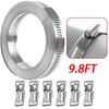 9.8ft Adjustable Large Hose Clamps Worm Gear Stainless Steel Clamp 6 Fasteners Large Adjustable Worm Gear Band Hose