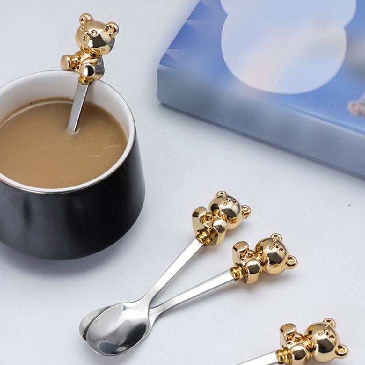 6 PCS Dessert Spoons/Forks Stainless Steel Material Gift for Housewarming Friend