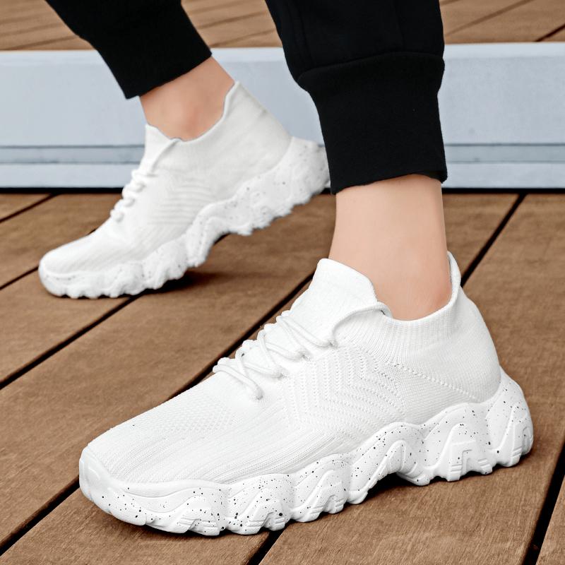 Men Casual Sport Shoes Breathable Lightweight Sneakers Outdoor Mesh Black Running Shoes Athletic Jogging Tenis Walking Women