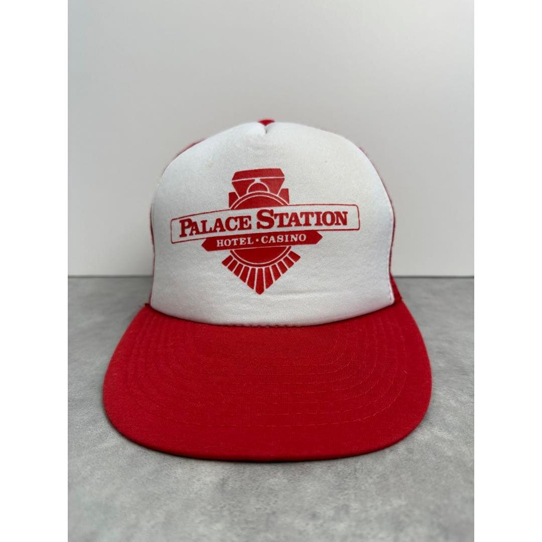Used 80s 90s Vintage Cap Corporate Tracker Mesh Rope Red