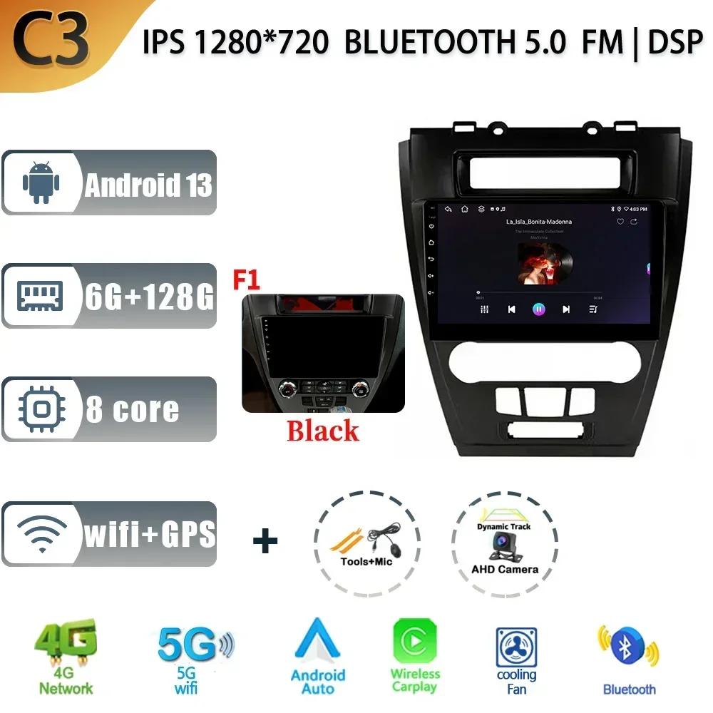 Auto Radio Android 13 For Ford Mondeo 2009-2012 Multimedia Car Stereo No 2 Din Navigation 4G GPS Bluetoot Screen