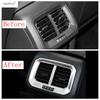 Car Rear Armrest Box Air AC Conditioning Vent Outlet Frame Cover Trim Fit For VW Volkswagen Tharu / Taos 2018 -  Accessories