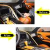 Matte Black Color Co-pilot center Grab Handle Cover Trim For Corvette C7 2014-19