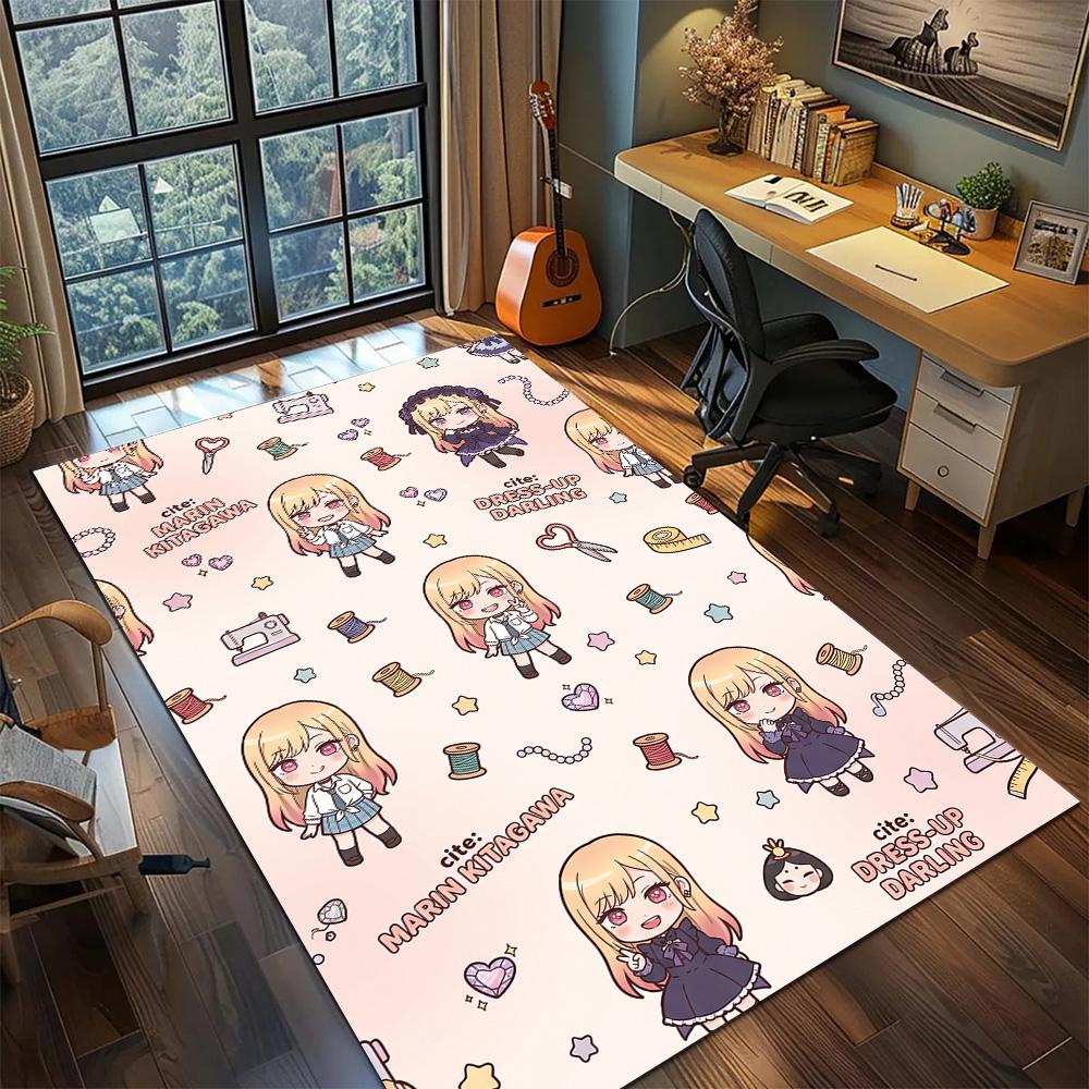 

My Dress-Up Darling Carpet Floor Mat Home Room Decor Gamer Bedroom Washable Non Slip Large Area YUN6512 60x90cm