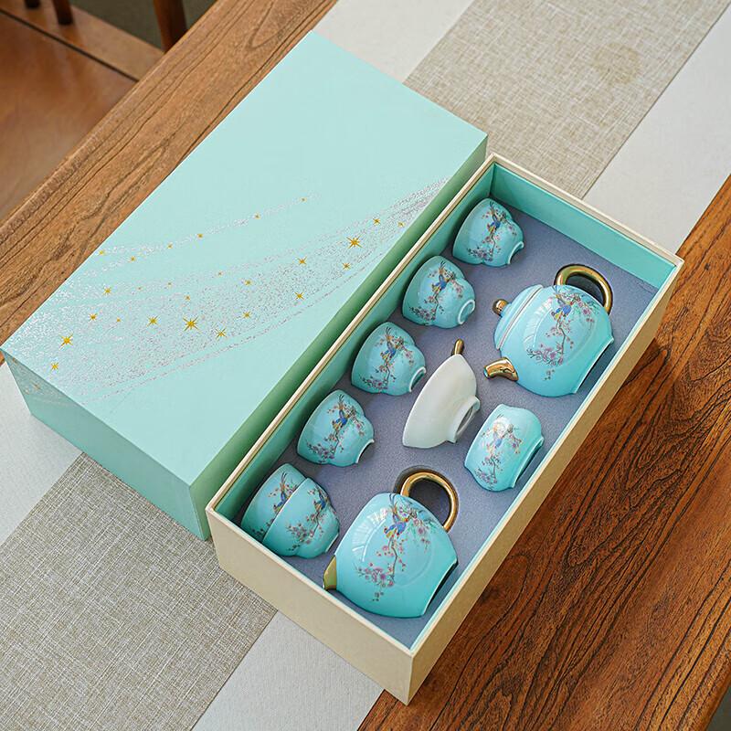 Pianjian Dehua Suet Jade White Porcelain Tea Set