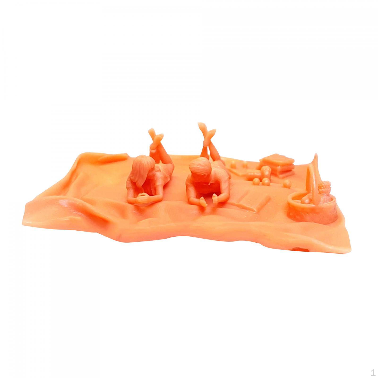 

Camping Figure Action Diorama Accessory for Layout Garden cene Decoration 64th