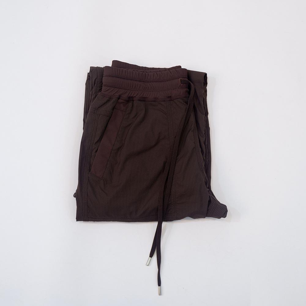 

Women s Spring/Summer Loose Fit Drawstring Cargo Pants with Wide Legs and Large Pockets L/Size 6, 110-120 lbs