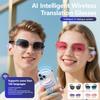SACOSDING New Fashion Smart Glasses Anti-UV AI Voice Intelligent Translation Music Headphones Bluetooth Call Outdoor Sport Sunglasses