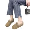 Fleece warm flat-bottomed cotton shoes for women's new winter wear non-slip low-heeled soft-soled warm cotton shoes