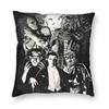 MONSTERS Dracula Pillowcase Soft Polyester Cushion Cover Decoration Spooky Wolfman Frankenstein Throw Pillow Case  In,