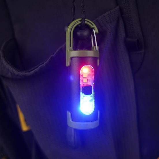 Multi-functional Mini Keychain Light Modes Adjustable Portable Rechargeable Flashlight Outdoor Camping Hiking Hanging Lamp Emergency Repair Work Lamp