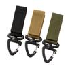 3 Pcs Tactically Belt Hanging Carabiners Hook Belt Clip Key Buckle 360 Degree Rotating Nylon Webbing Buckle Strap Clip