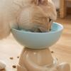 Erhöhte Futterschale für Haustiere mit Nackenstütze, große Kapazität, Katzennapf für Katzen