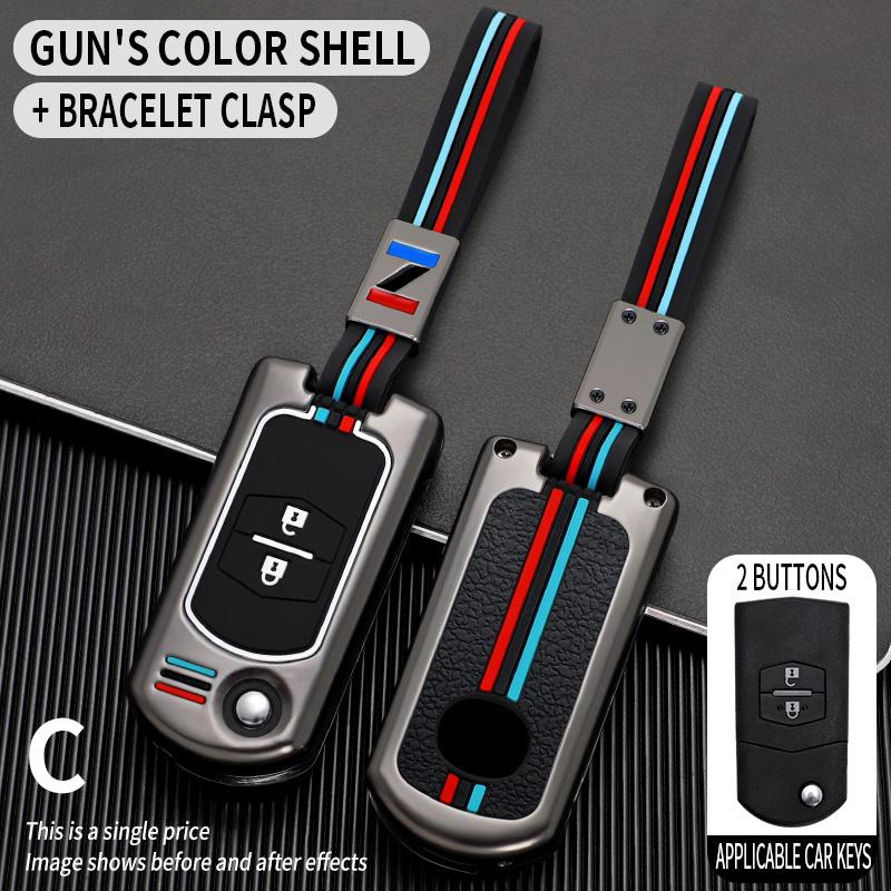 2 3 Buttons Car Flip Key Case Cover Protective Shell Fob For Mazda 2 3 5 6 8 CX7 CX-7 CX5 CX-5 CX9 CX-9 MX5 MX-5 M6 RX8 RX-8
