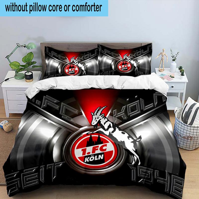 Koln Goat Logo 3PCS Bedding set,Ideal for1pc Duvet Cover And 2pcs Pillowcases Perfect for Christmas gift,Ideal for Bedroom, Dormitory