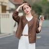 Manteau Court Tendance pour Femmes 2025 - Printemps & Automne, Coupe Ample, Décontracté, Petite Taille, Idéal pour les Mamans d'Âge Moyen