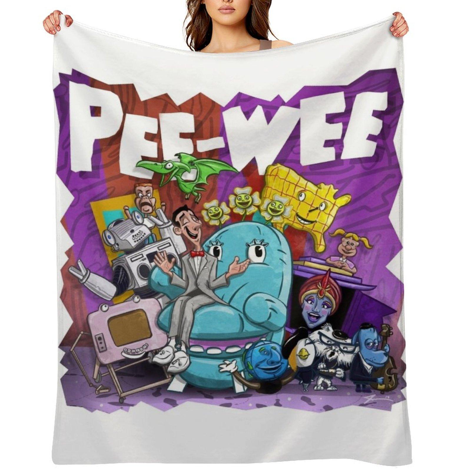 Pee Wee Throw Blanket Nap for winter Plaid manga Blankets 30x40in