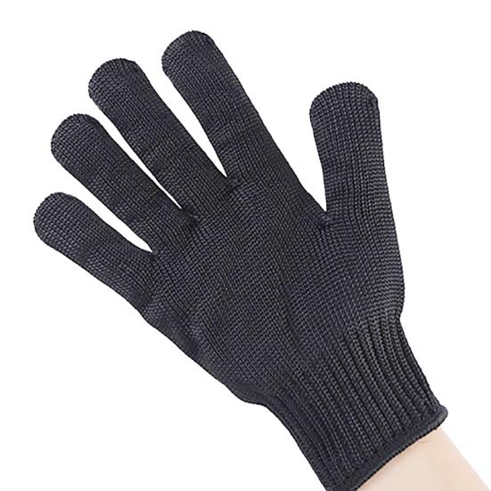 1 Paar Edelstahl-Drahtgeflecht Anti-Schnittfestigkeit Sicherheitsschutzhandschuhe