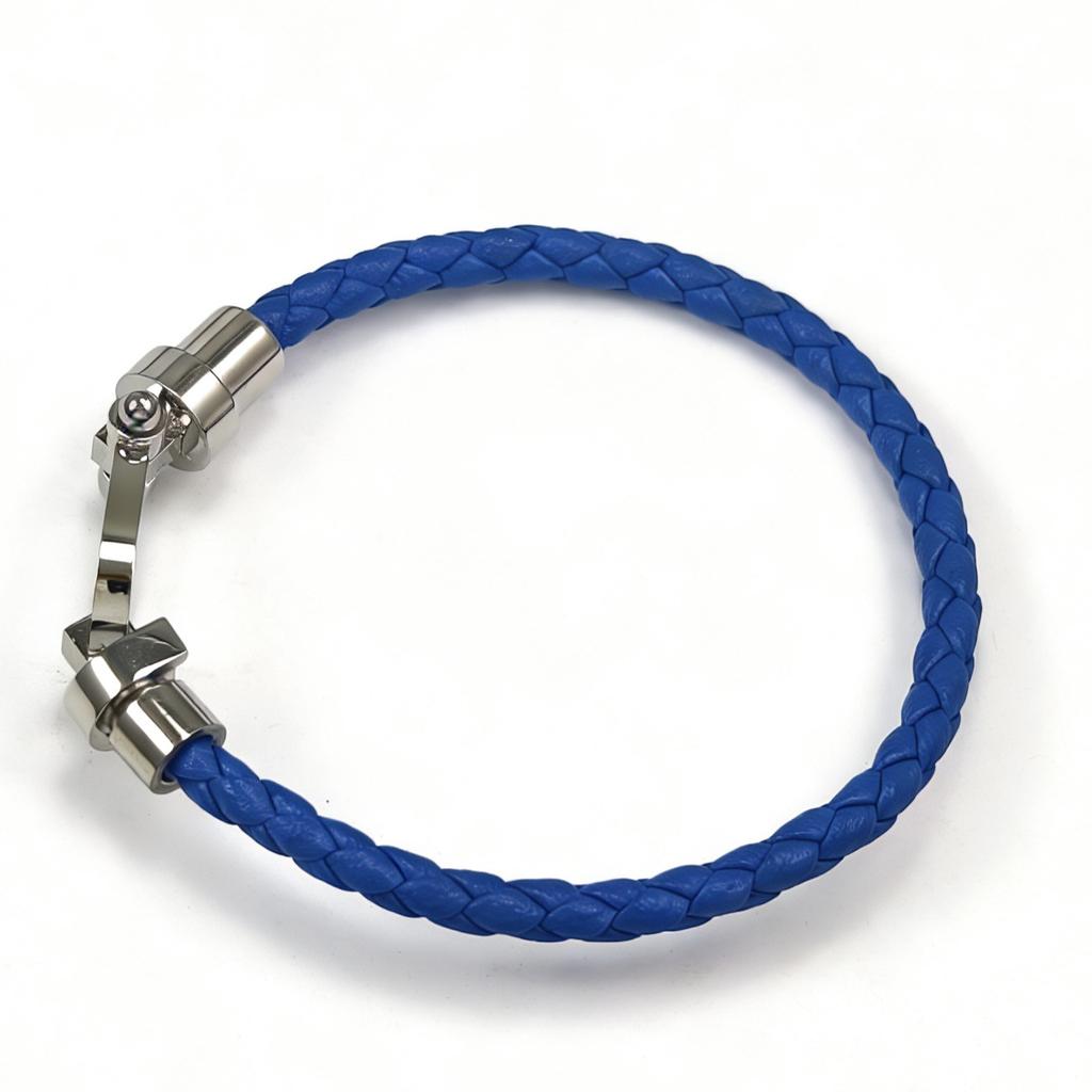 European and American Fashion U-shaped Bracelets Multi-color Braided Leather Rope Magnet Buckle Horseshoe Bracelet Personality Trend