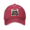 Christmas Cavalier King Charles Spaniel Black and Tan Denim Cap Casual Baseball Caps Adjustable Hat Summer Unisex Baseball Hats