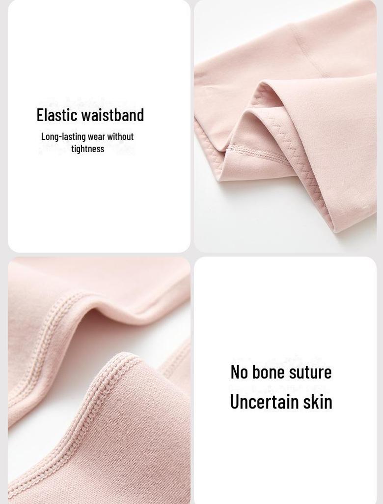 Pantaloni termici de bumbac cu talie înaltă pentru femei - Catifea confortabilă, Îngroșați, Croială elastică