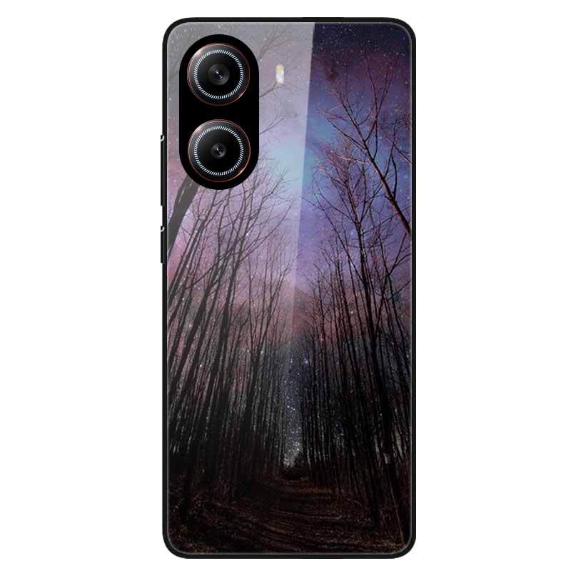 For Poco X7 Pro 5G Case Flower Hard Back Cover Tempered Glass Cases for Xiaomi Poco X 7 Pro X7Pro Hard Shells PocoX7Pro 2025 New