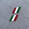 UK Italy Germany flag car sticker metal car logo car scratch sticker leaf board personalized logo logo decoration