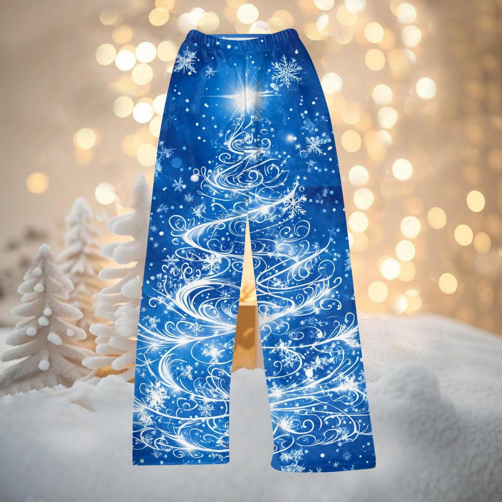 

Женские плюшевые длинные брюки с принтом, длинные брюки, спортивные брюки XL синий