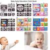 Conjunto de Brinquedos de Livro de Pano Lavável Durável para Crianças Para Aprendizagem Precoce e Brincadeira Interativa Resistente a Rasgos e Produz Som