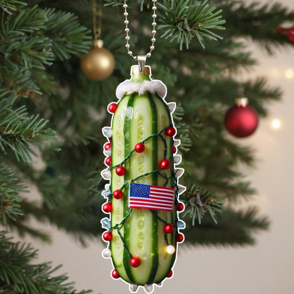 Hängende Dekoration Grünes Ornament Weihnachtsdekoration 2D Anhänger Für Fenster Partyzubehör Familienfreundlich