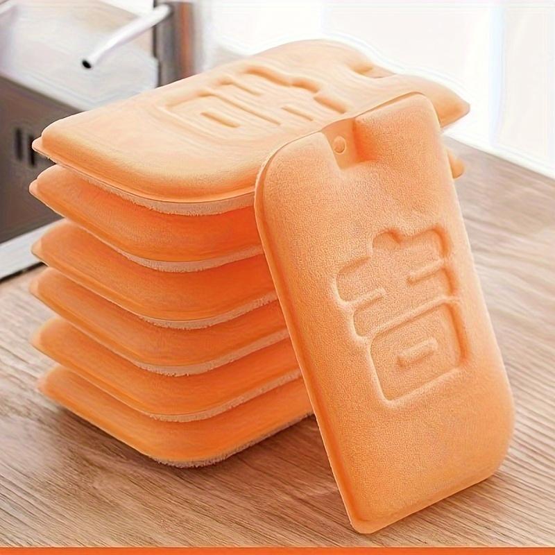 Thick Magic Dishwashing Sponges - Double-Sided, Non-Stick Oil Kitchen Scrubbers with Rich Foam & Super Absorbency for Quick Cleaning