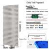 Chitu Perforated Pegboard Hardware Storage Rack with Hooks