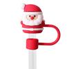 PVC Christmas Straw Covers 10mm Xmas Cartoon Straw Tips Reusable Christmas Straw Caps for Stanley 30/40oz Tumbler Accessories