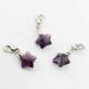 Popular Alloy Earrings Accessories Colorful Five-Pointed Star Pendant Keychain Lobster Clasp Keyring Bag Accessory