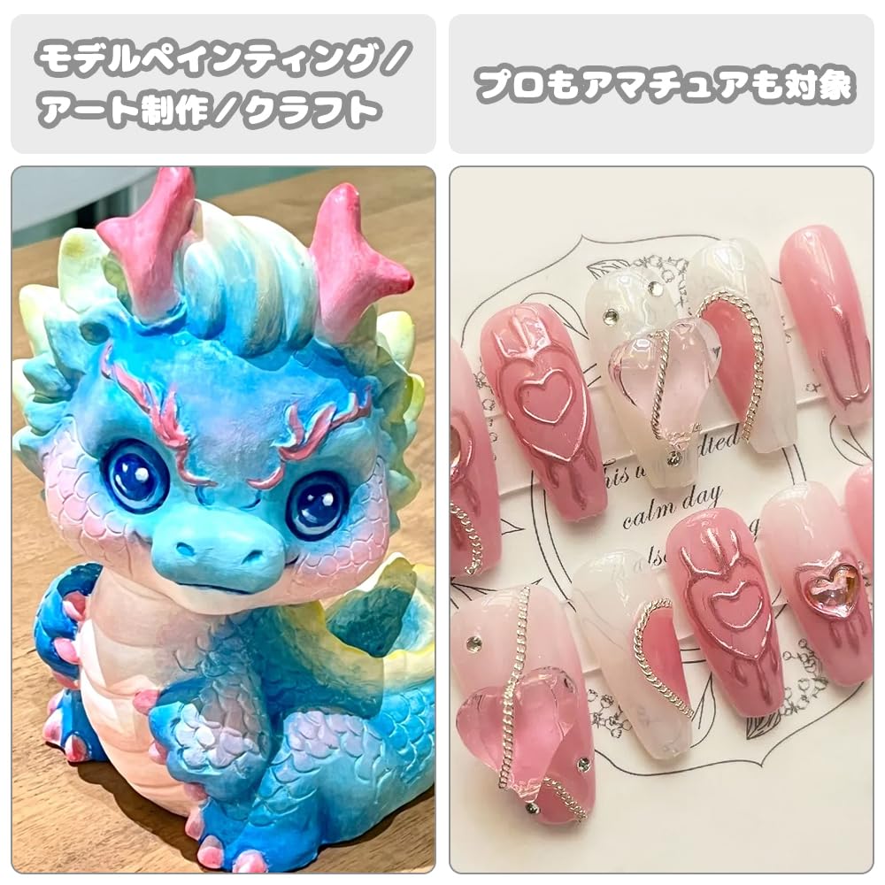 Double-Action Airbrush, 0,5 mm Durchmesser, mit integriertem Airbrush-Becher, zum Spritzlackieren und Bemalen von Plastikmodellen