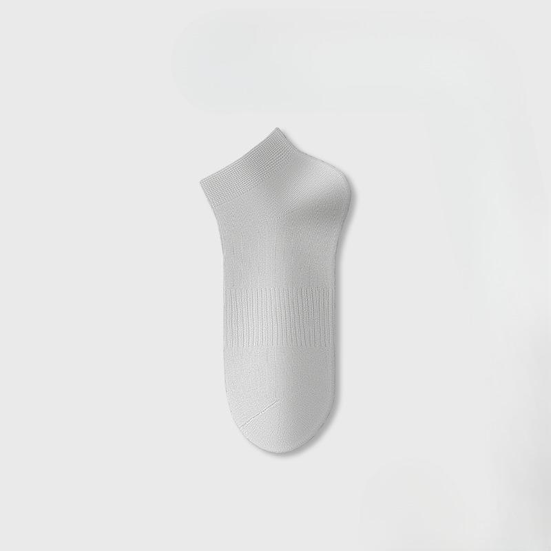 Men's Spring and Autumn Pure Cotton 10A Antibacterial and Anti Pilling Sports Short Socks