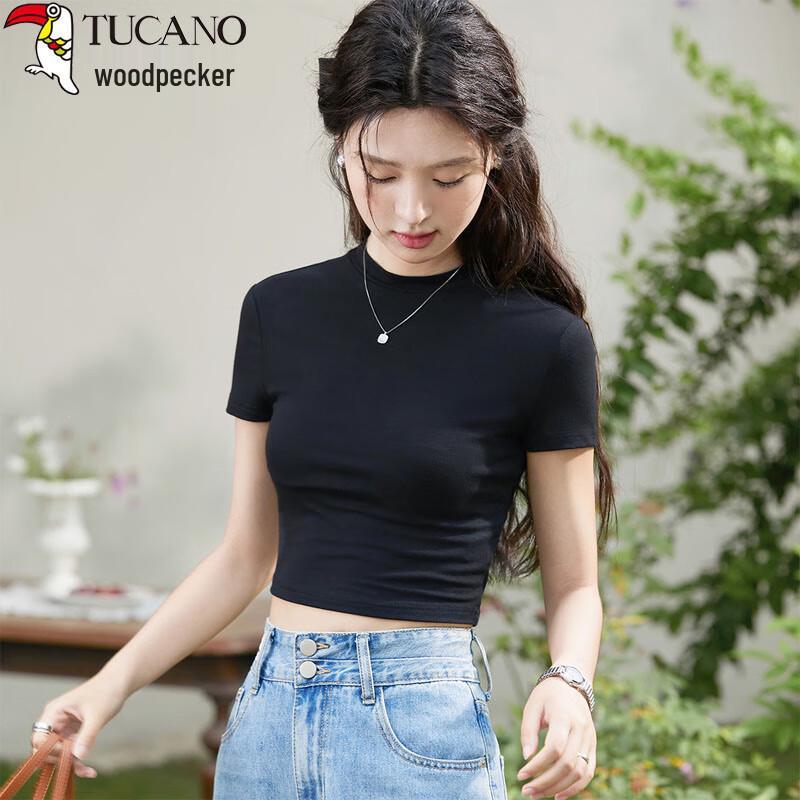 Women's Slim Fit Ribbed Crop Top
