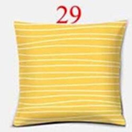 Bright Yellow Simple Geometric Series Pillow Gift Home Office Decoration  Bedroom Sofa Car Cushion Cover