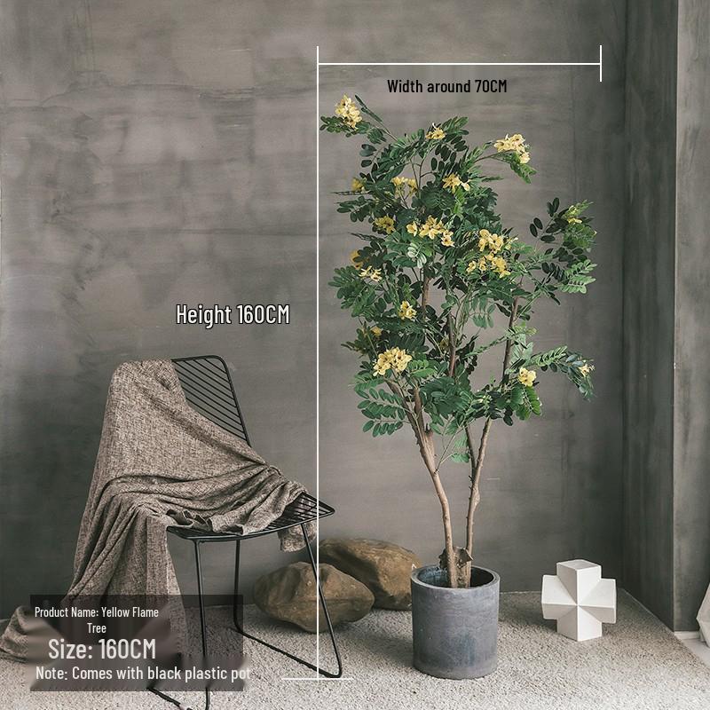 Luxury Fiddle-Leaf Fig Artificial Tree - Large Indoor Potted Plant Decor.