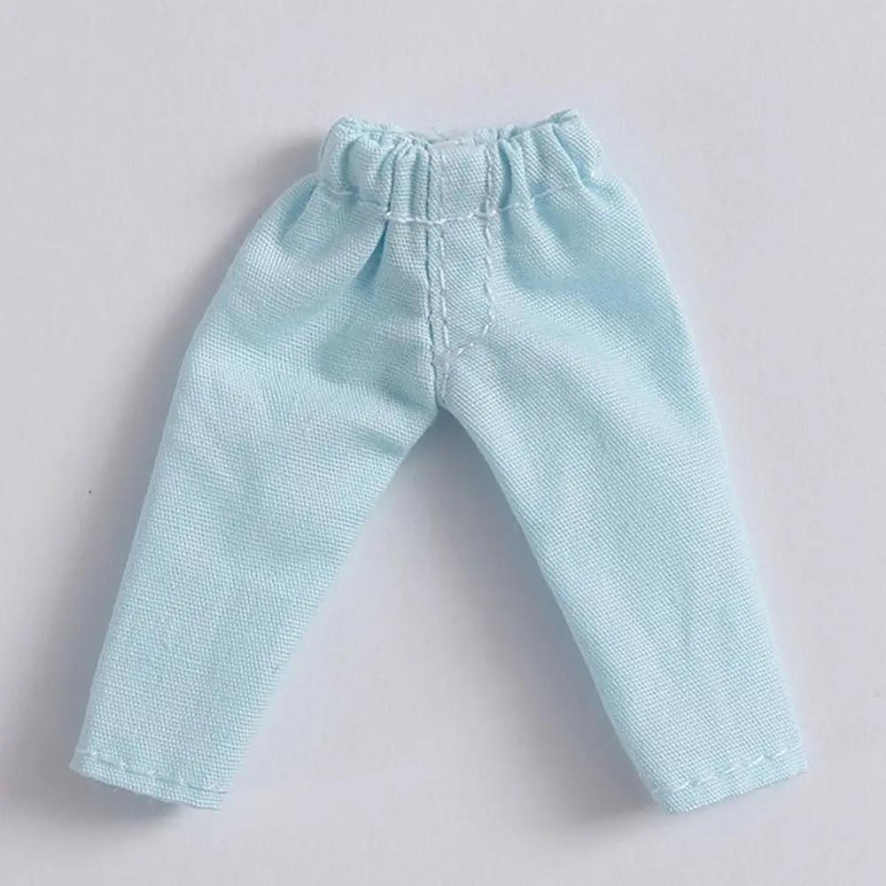Doll Fashion Clothes For 1/11 Ob11 Dolls Denim Trousers For 1/12 Bjd/Gsc Doll T-Shirt Mini Cute Doll Pants Diy Doll Accessories